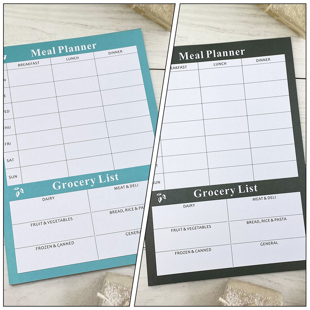 Meal Prep Weekly - 2 cahiers de planification alimentaire hebdomadaires