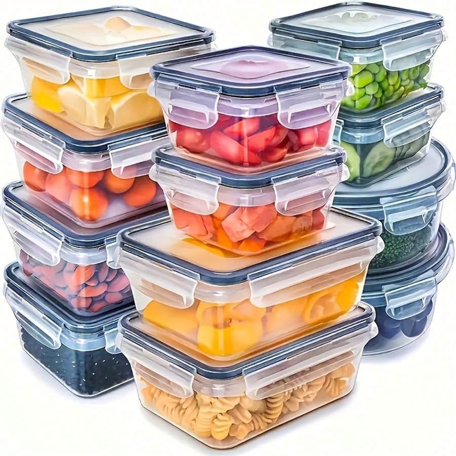 Meal Prep Lunch - Ensemble de 24 contenants alimentaires pour