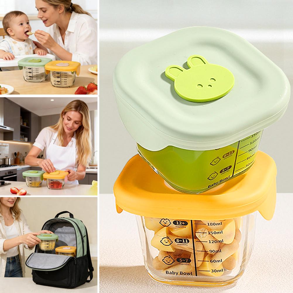 Meal Prep Menu - 2 bols en verre pour la