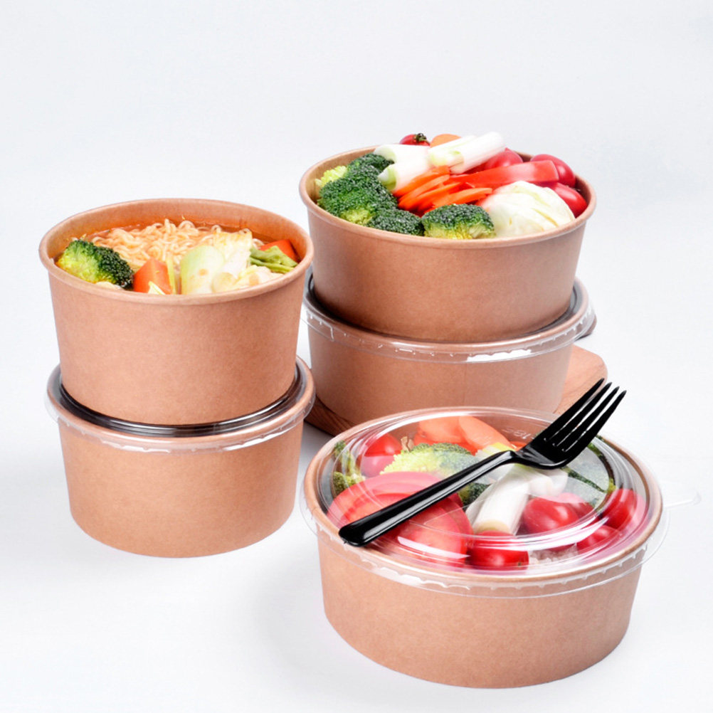 Meal Prep Food - 20 bols en papier kraft, étanches,