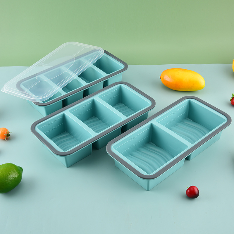 Meal Prep Menu - Plateau de congélation alimentaire en Silicone