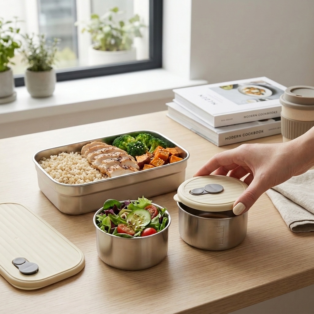 Meal Prep Lunch - Boîte à bento en acier inoxydable