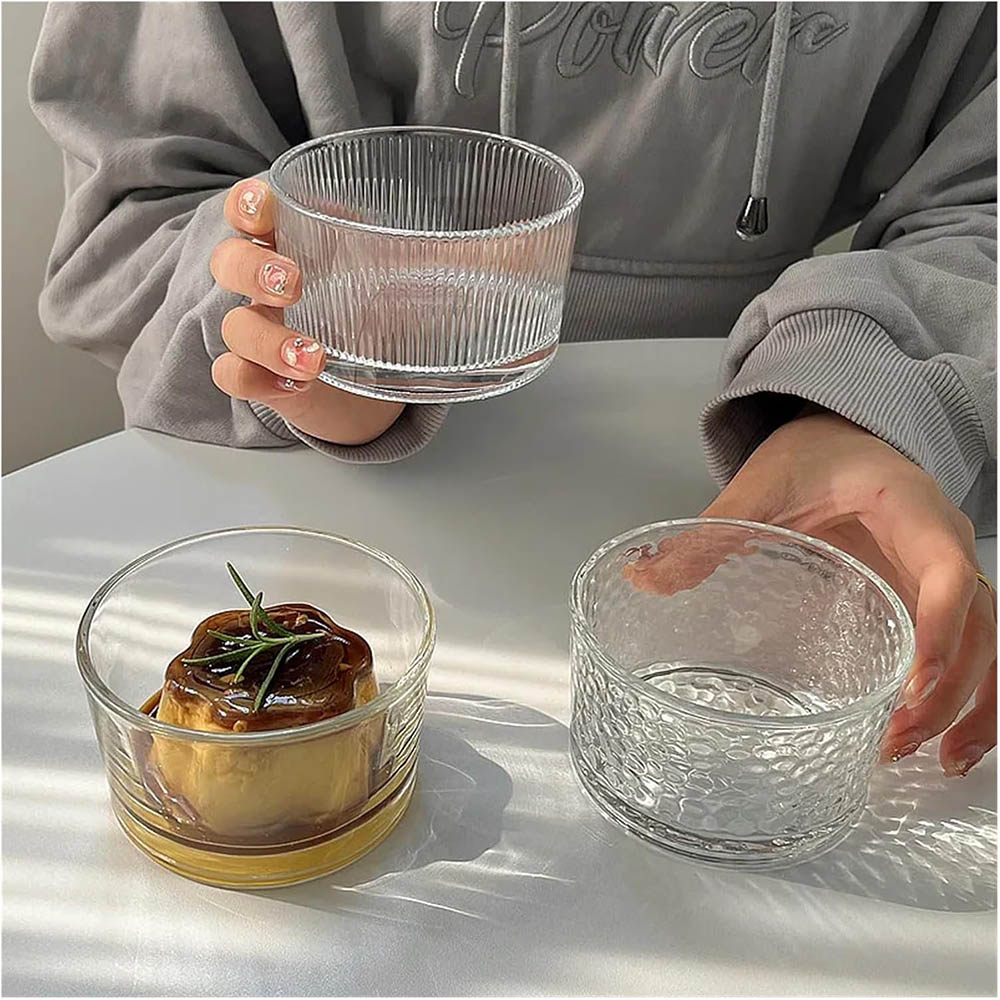Meal Prep Plan - Ensemble de mini-bols en verre transparent