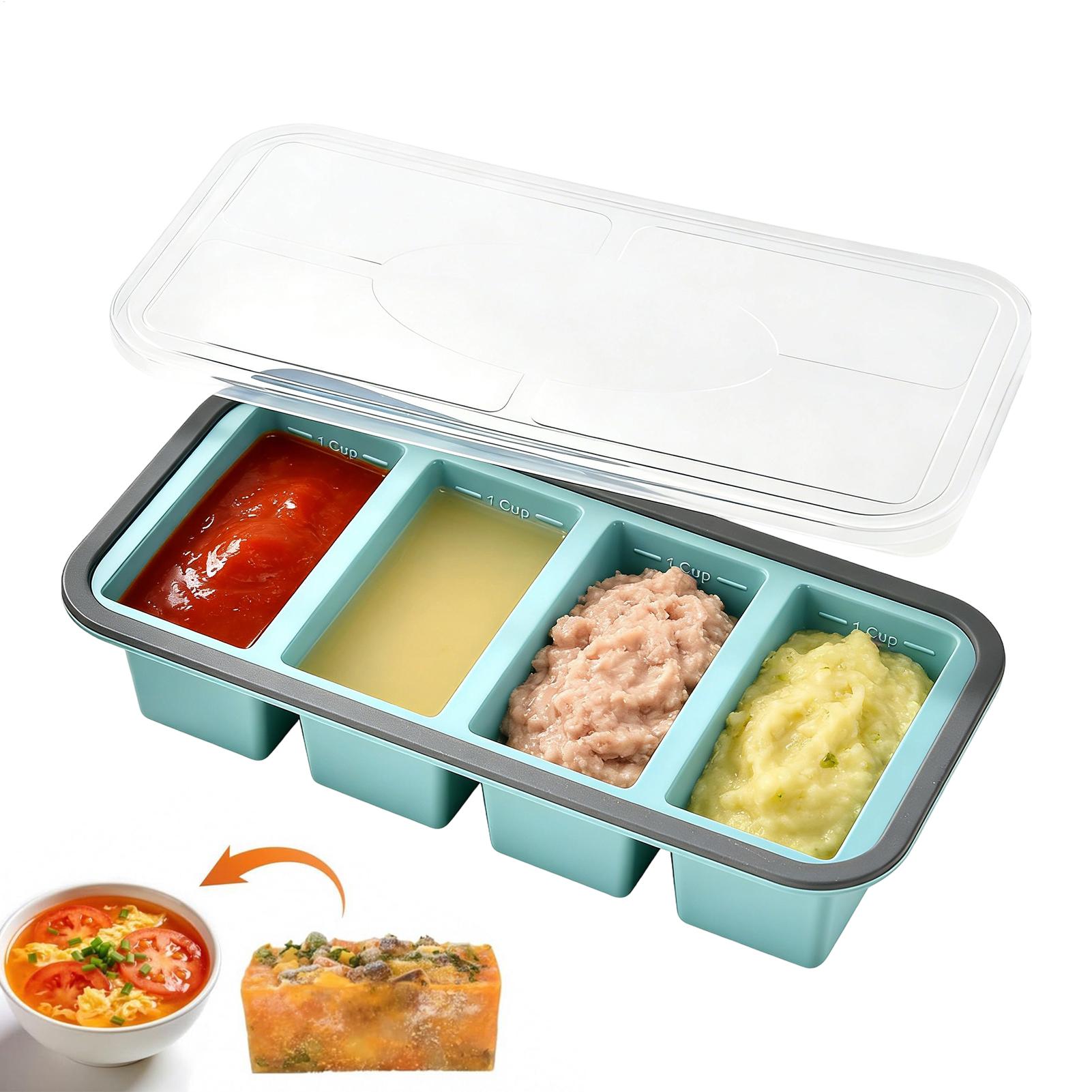 Moule à glaçons en silicone av - Meal Prep Menu avis et prix