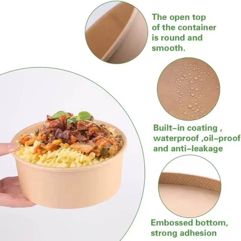 Bols ronds en papier Kraft, bo - Meal Prep Plan avis et prix