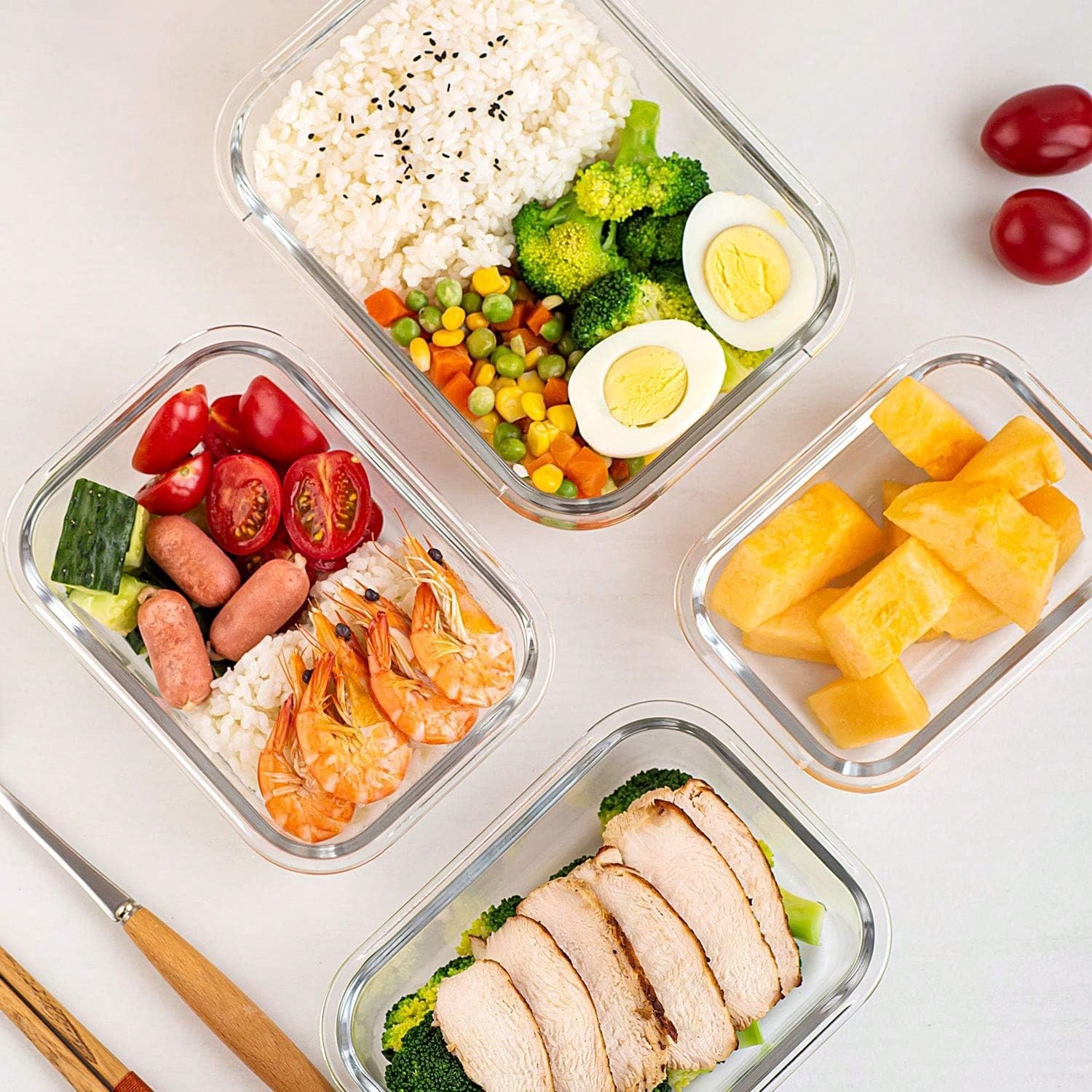 Lot de 10 récipients en verre  - Meal Prep Lunch avis et prix