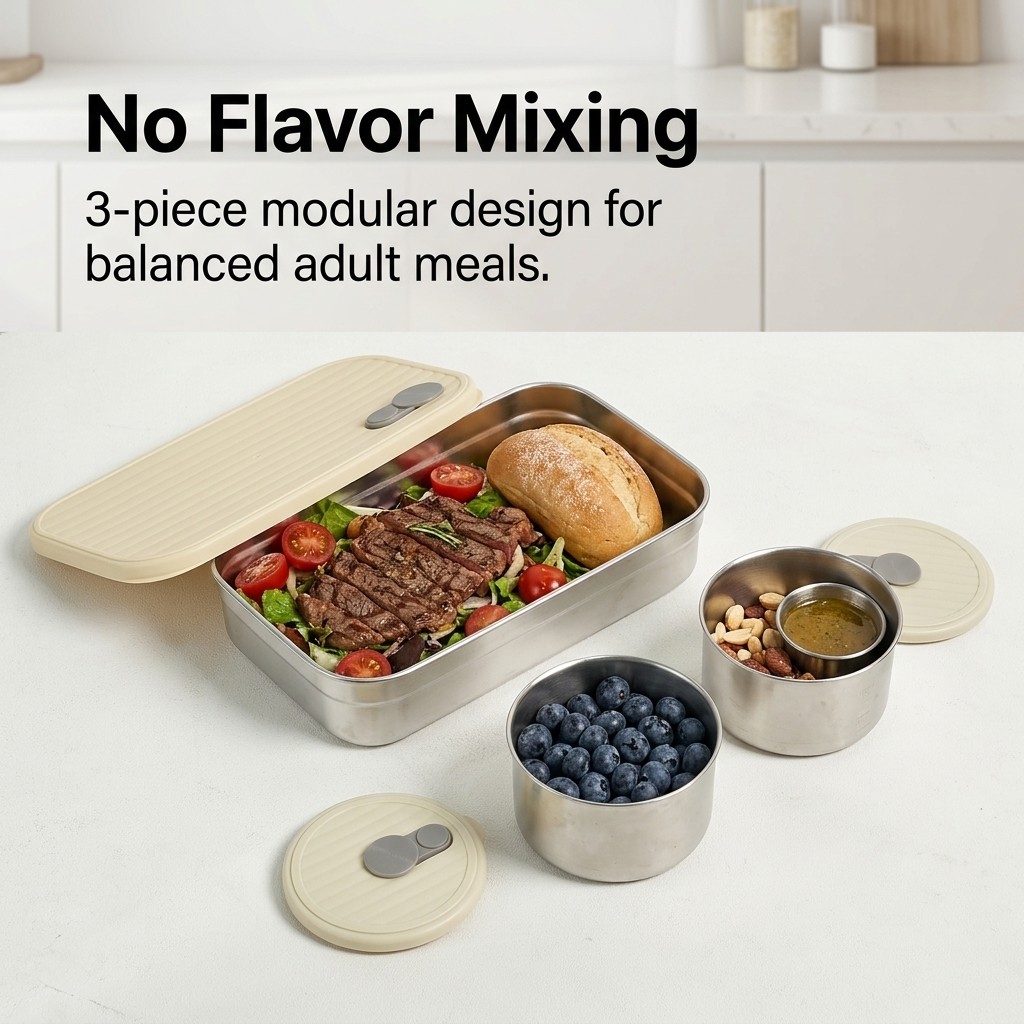Boîte à bento en acier inoxyda - Meal Prep Lunch avis et prix