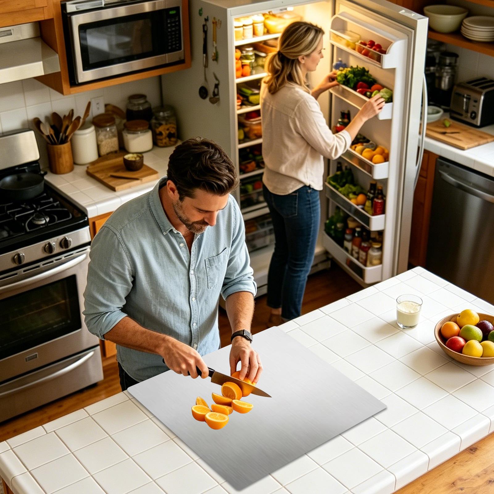 Planche à découper en acier in - Meal Prep Food avis et prix